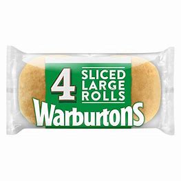 Bread - White Baps X4