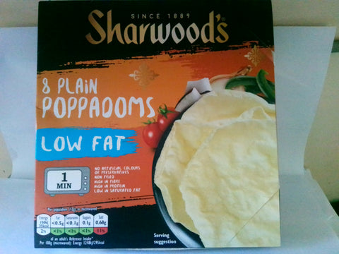 8 Plain Poppadoms