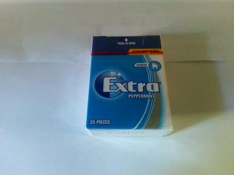 Extra Sugar Free Gum 25 Pieces Peppermint