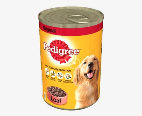 Pedigree Tin Dog Food With Loaf