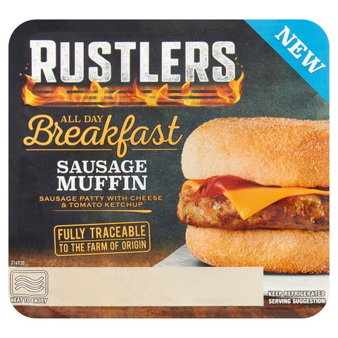 Rustlers Sausage And Egg Muffin