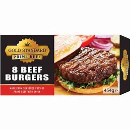 8 Prime Beef Burgers
