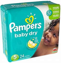 Pampers Nappies Pack Size 5