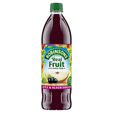 Robinsons Cordial Apple And Blackcurrant 750 ml