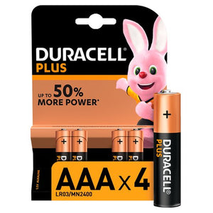 Batteries - Duracell AAA X 4