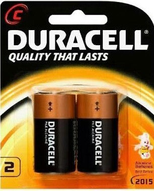 Batteries - Duracell C Size X 2