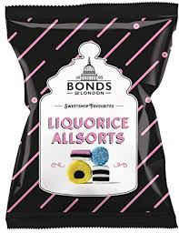 Bonds Sweets Share bag Liquorice Allsorts