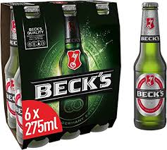 Becks lager 6x275ml bottle