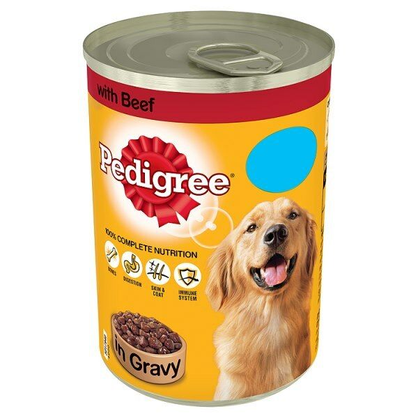 Pedigree Tin Dog Food in gravy